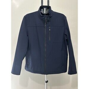 Calvin Klein Water Resistant Jacket Mens L Navy Blue Breathable 4 Way Stretch
